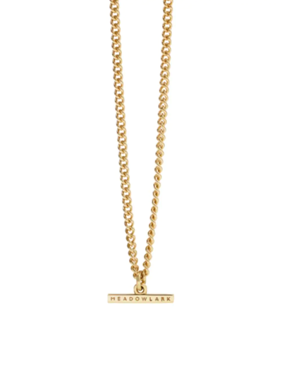 Shop Meadowlark Women's Paradis Petite 9k Gold-plated Fob Necklace