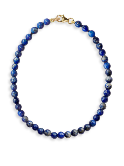 Shop Meadowlark Women's Paradis Micro 9k Gold & Lapis Bracelet In Blue