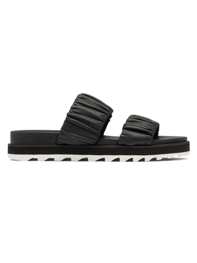 Shop Sorel Women's Roaming 2 Strap Slide Sandals In Black