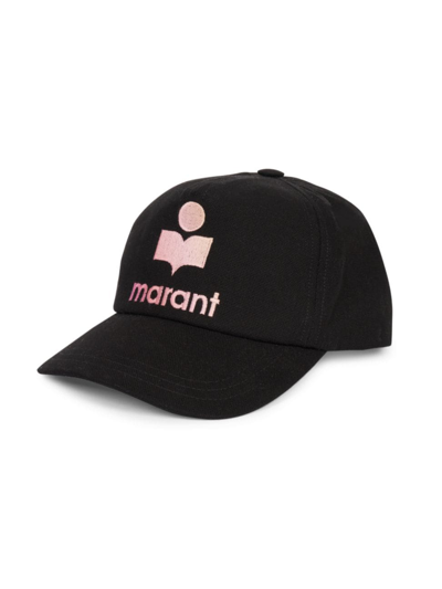 Shop Isabel Marant Tyronh Logo Baseball Cap In Tangerine