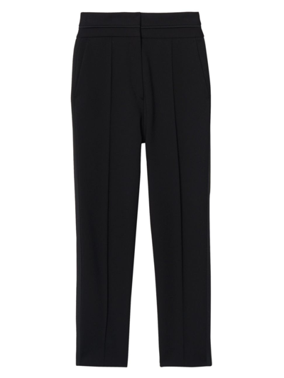 Shop Sandro Women's Nalla Tailored High-waist Pants In Black