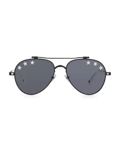 Shop Givenchy Stars 58mm Reflective Aviator Sunglasses In Dark Grey