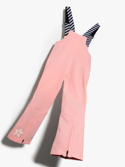 Shop Perfect Moment Colour-block Flared Ski Dungarees In Pink