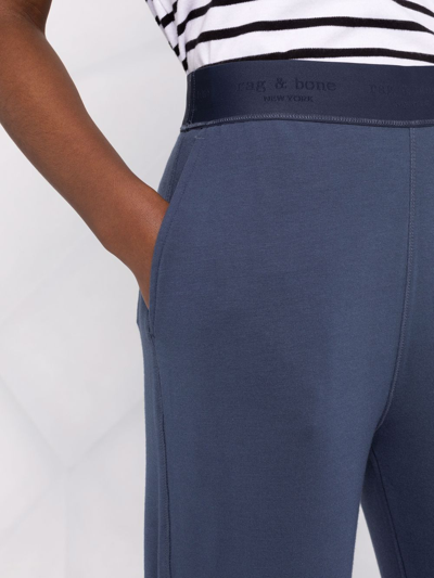 Shop Rag & Bone Straight-leg Sweatpants In Blue