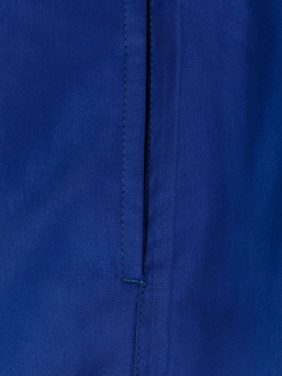 Shop Paul Smith Logo-patch Swim Shorts In Blue