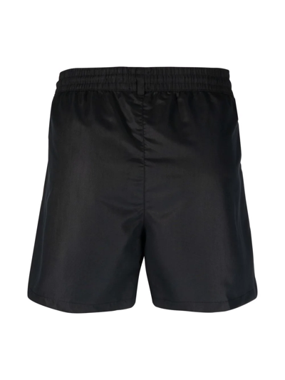 Shop Paul Smith Logo-patch Swim Shorts In Black