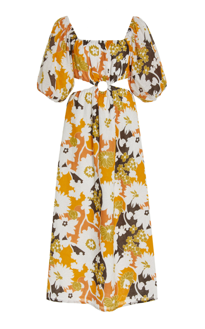 Shop Faithfull The Brand Women's Trinita Floral Linen Maxi Dress