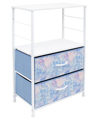 Shop Sorbus End Table With 2 Drawers. In Tie-dye