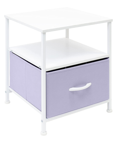 Shop Sorbus End Table With Drawer. In Purple
