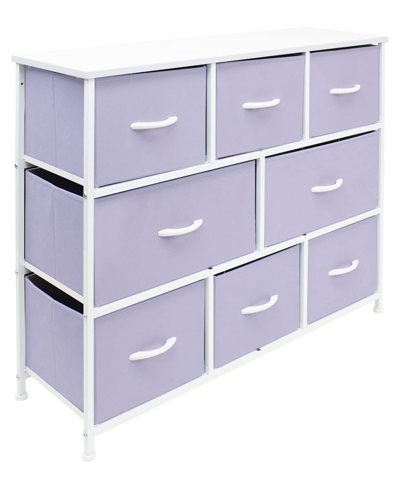 Shop Sorbus 8 Drawers Chest Dresser In Purple