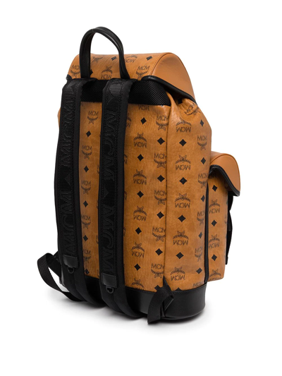 Medium Brandenburg Backpack in Visetos Cognac