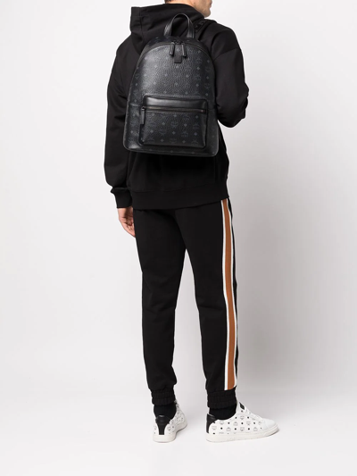 Shop Mcm Medium Stark Backpack In Black