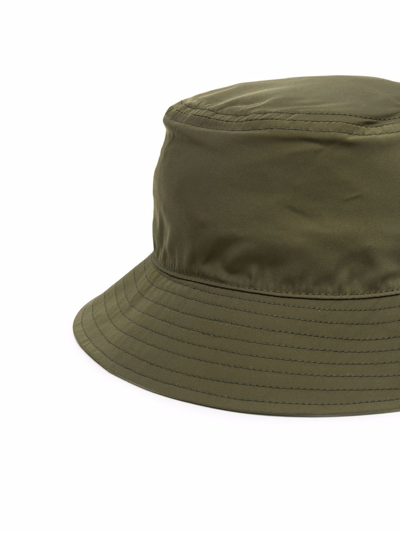 Shop Etro Logo-print Bucket Hat In Green