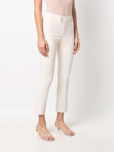 Shop Isabel Marant Mid-rise Straight Trousers In Neutrals