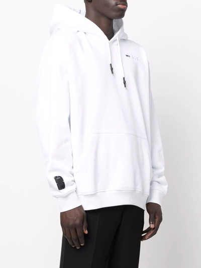 Mcq By Alexander Mcqueen Mcq Alexander Mcqueen Embroidered Monster Hoodie  In White | ModeSens