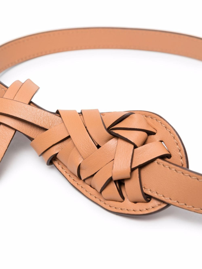 Shop Ulla Johnson Paola Wide Leather Belt In Brown