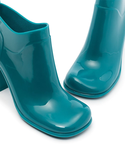 Shop Bottega Veneta Storm 110mm Ankle Boots In Blau
