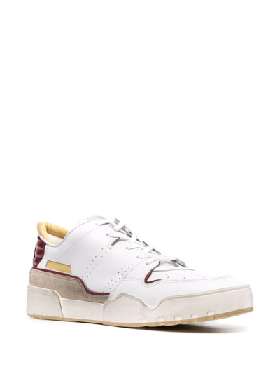 Shop Isabel Marant Emreeh Lace-up Sneakers In Weiss