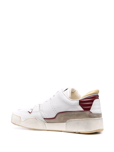 Shop Isabel Marant Emreeh Lace-up Sneakers In Weiss