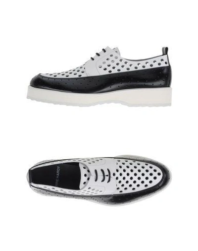 Shop Pierre Hardy Lace-up Shoes In White