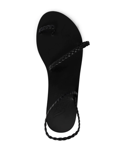 Ancient Greek Sandals Women Black Eleftheria Sandals In Black