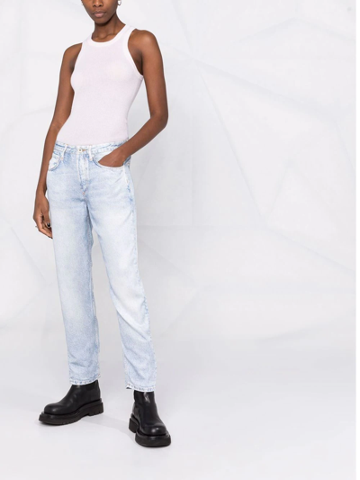 Shop Rag & Bone Rosa Tapered Jeans In Blau