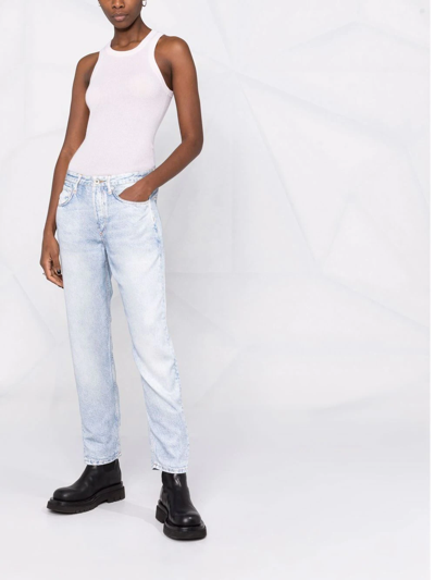 Rag & Bone Rosa Tapered Jeans In Blau