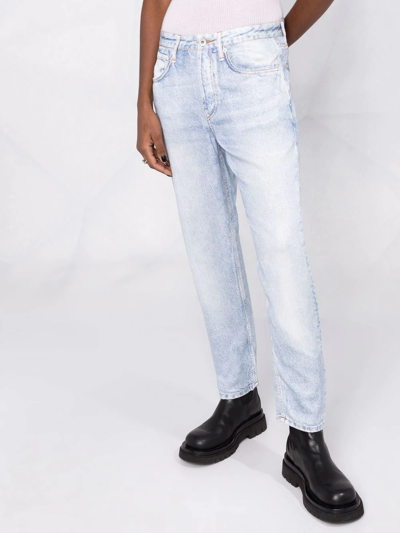 Shop Rag & Bone Rosa Tapered Jeans In Blau