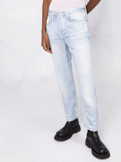 Rag & Bone Rosa Tapered Jeans In Blau