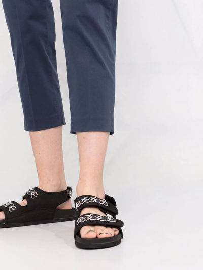 Dondup Ariel Cropped Chino Trousers In Blau