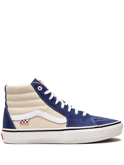 Shop Vans Sk8-hi Suede Sneakers In Blau