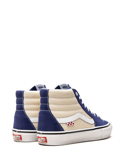 Shop Vans Sk8-hi Suede Sneakers In Blau