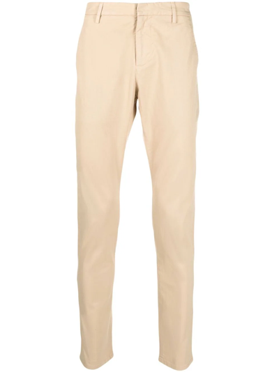 Shop Dondup Slim-cut Chinos In Nude