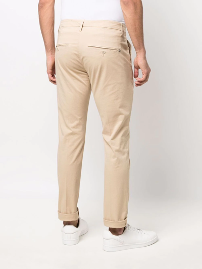 Shop Dondup Slim-cut Chinos In Nude