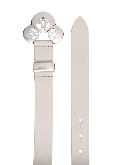 Shop Isabel Marant Louama Decorative-buckle Belt In Weiss