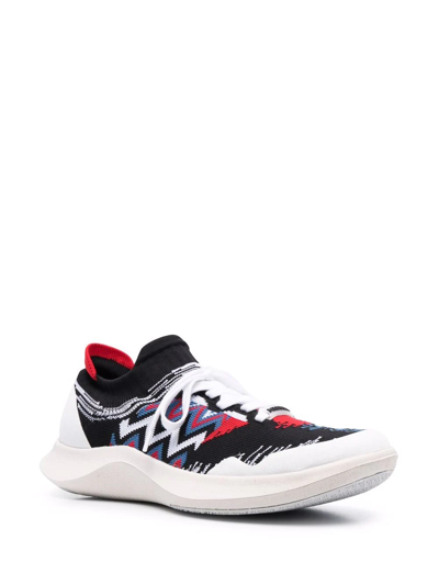 Shop Missoni Embroidered Low-top Sneakers In Schwarz