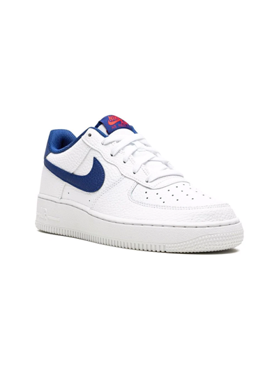 Shop Nike Air Force 1 Low "white/deep Royal Blue" Sneakers