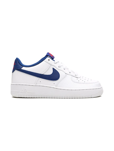 Shop Nike Air Force 1 Low "white/deep Royal Blue" Sneakers