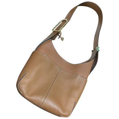 Pre-owned Delvaux Leather Handbag In Camel