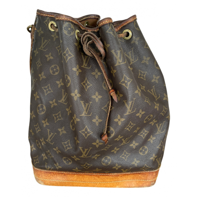 Néonoé cloth handbag Louis Vuitton Brown in Cloth - 25262264