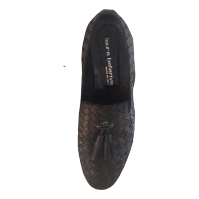 Pre-owned Laura Bellariva Leather Flats In Black