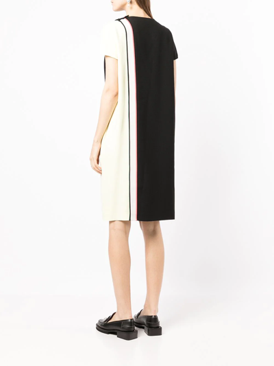 Pre-owned Fendi 2010s Contrast-panel T-shirt Dress In Multicolour