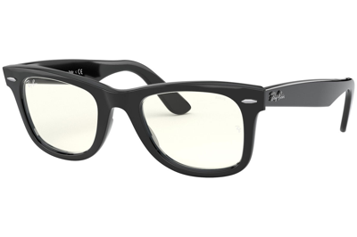 Shop Ray Ban Grey Clear Photochromatic Square Unisex Sunglasses 0rb2140 901/5f 50 In Black,grey