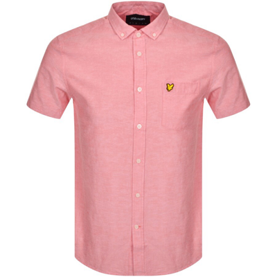 Shop Lyle & Scott Lyle And Scott Short Sleeve Shirt Pink