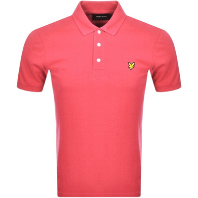 Shop Lyle & Scott Lyle And Scott Short Sleeved Polo T Shirt Pink