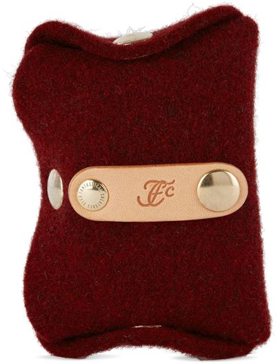 Shop Fantastical Creatures Club Red Poop Pouch In Bordeaux