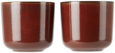 Shop Menu Red Norm & Höst Edition Cup Set In Red Glaze