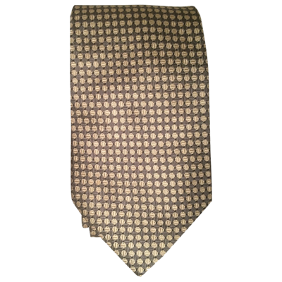 Pre-owned Carven Silk Tie In Grey