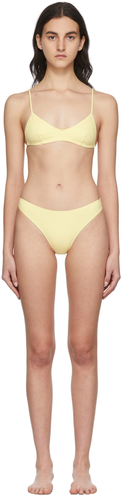 Shop Lido Yellow Trentacinque Bikini In Pollen