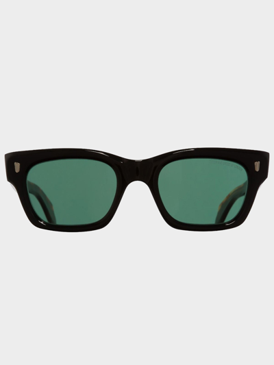 Shop Cutler And Gross Cutler & Gross 1391 Rectangle Frame Sunglasses In Black